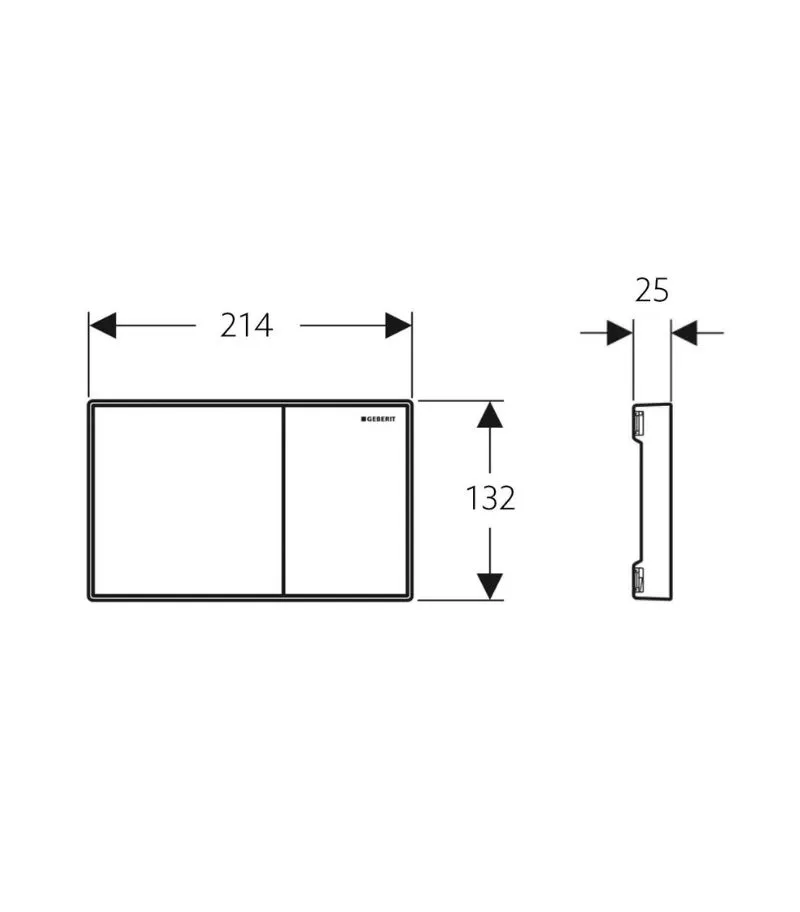 Geberit Sigma Dual Flush Push Plate – Sigma60 - Specification
