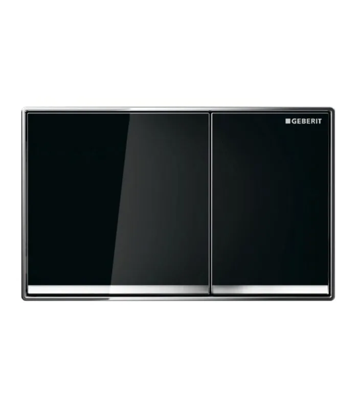 Geberit Sigma Dual Flush Push Plate – Sigma60SJ | Black & Chrome