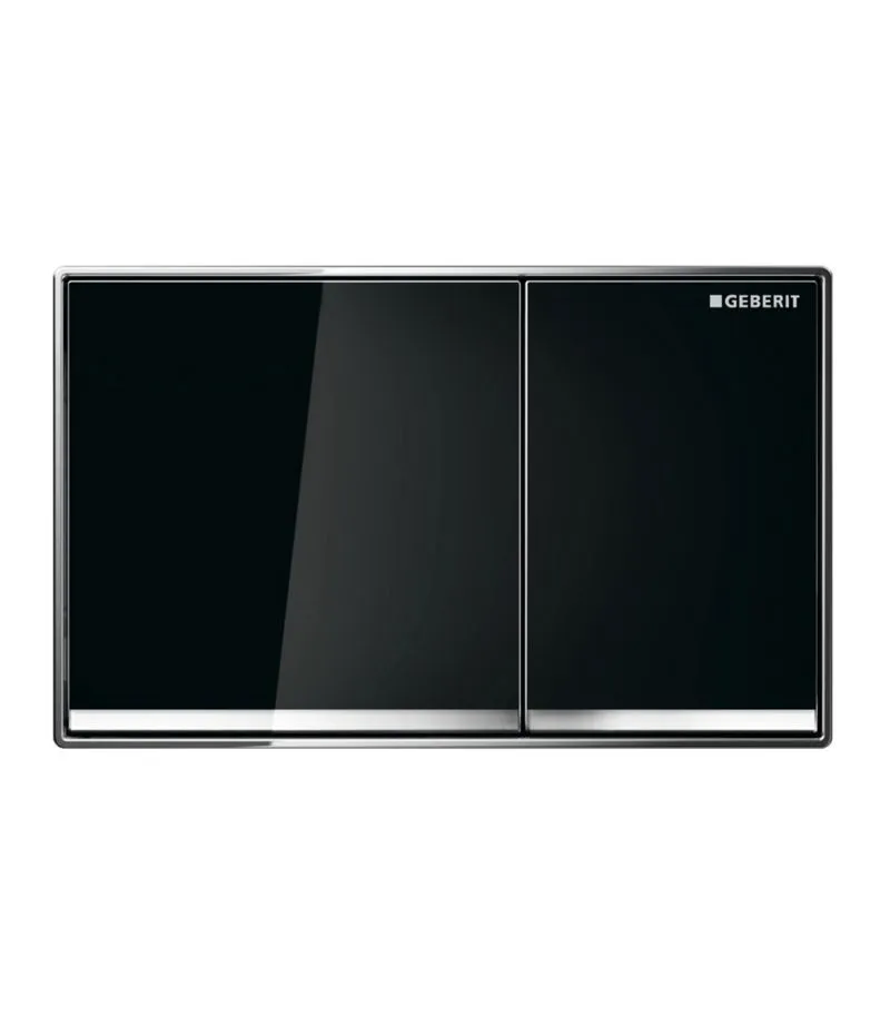 Geberit Sigma Dual Flush Push Plate – Sigma60SJ | Black & Chrome