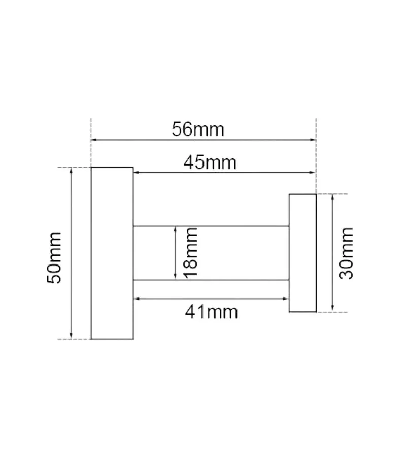 Lucid Single Robe Hook - Specification