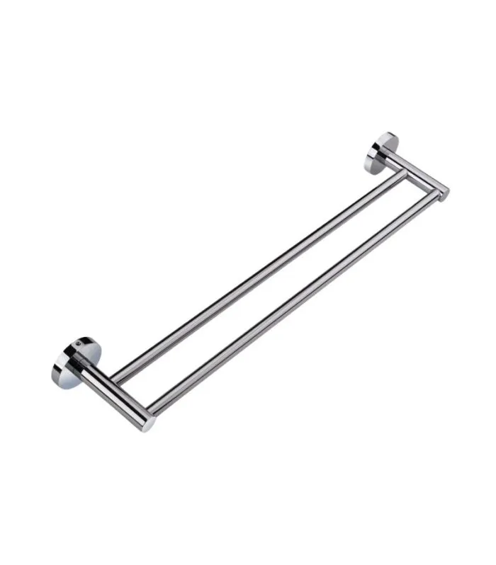 Lucid Double Towel Rail – Cut to Size - Chrome