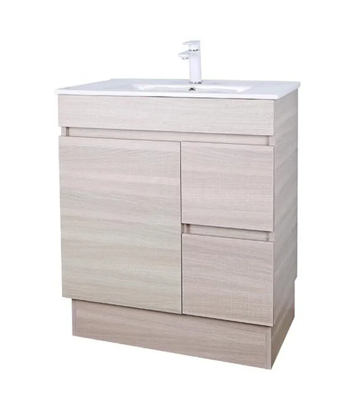 Avie Light Oak 750mm PVC Freestanding Vanity