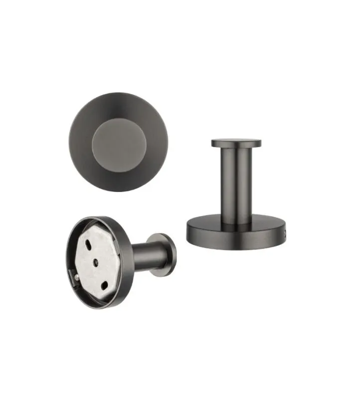 Lucid Single Robe Hook - Gunmetal | Views
