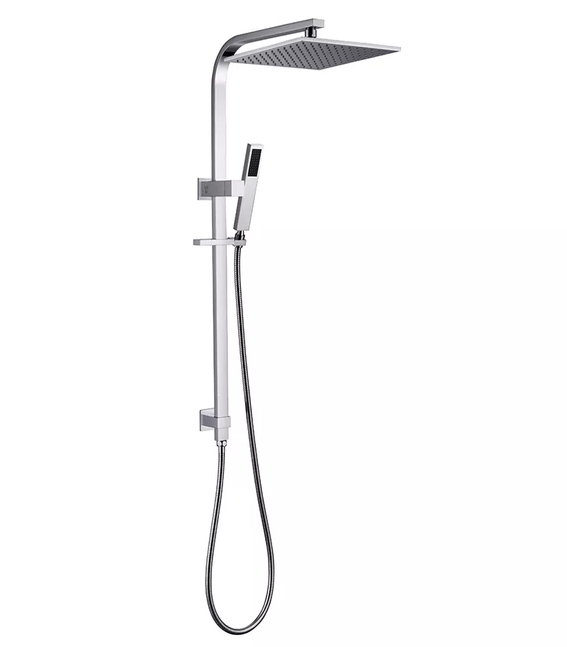 Esperia Twin Shower On Rail - Chrome