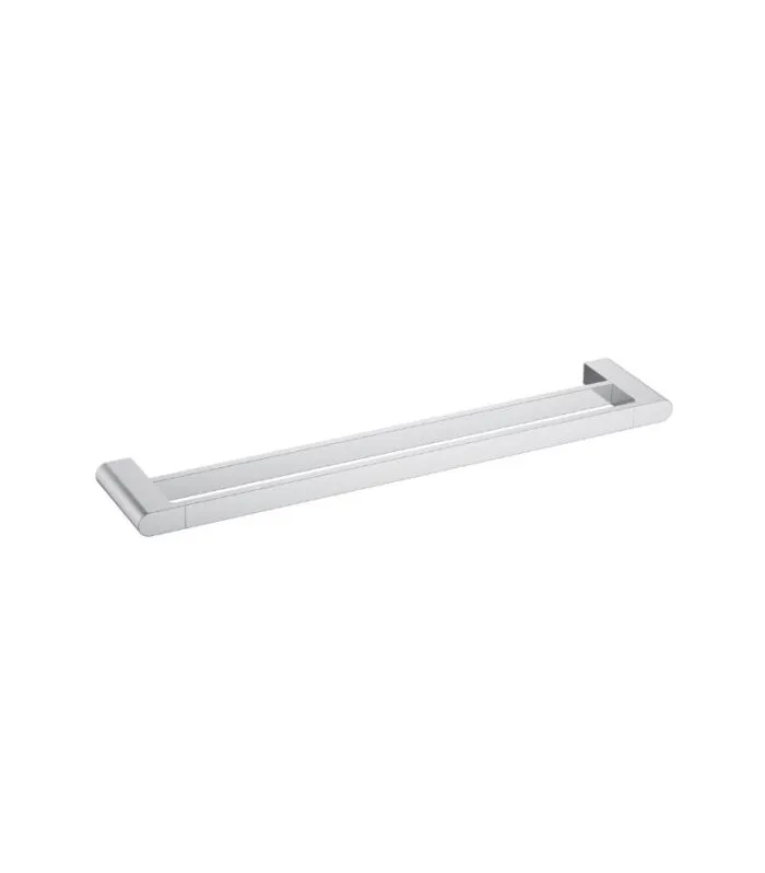 Flores Double Towel Rail - Chrome