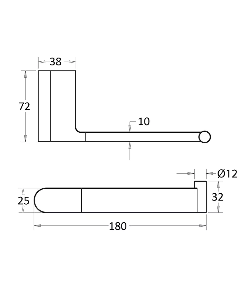 Flores Toilet Roll Holder - Specification