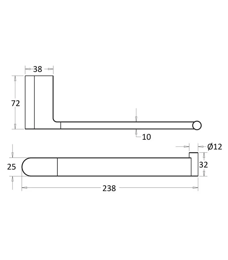 Flores Towel Bar - Specification