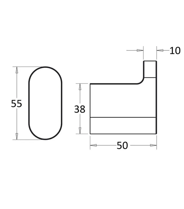 Flores Single Robe Hook - Specification