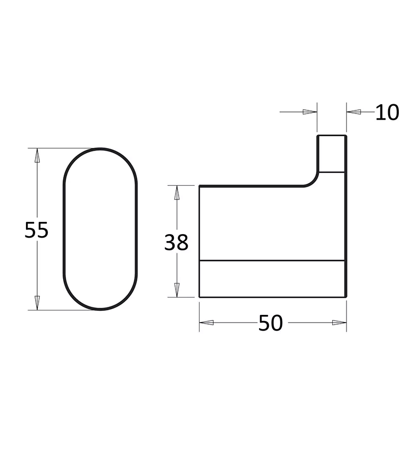 Flores Single Robe Hook - Specification
