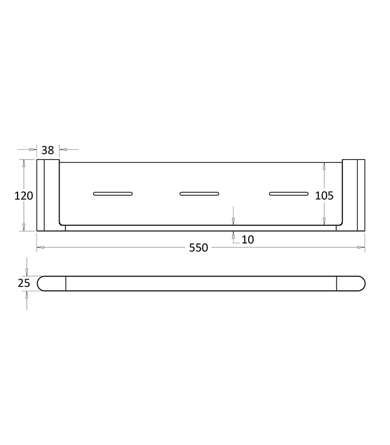 Flores Metal Shelf - Specification