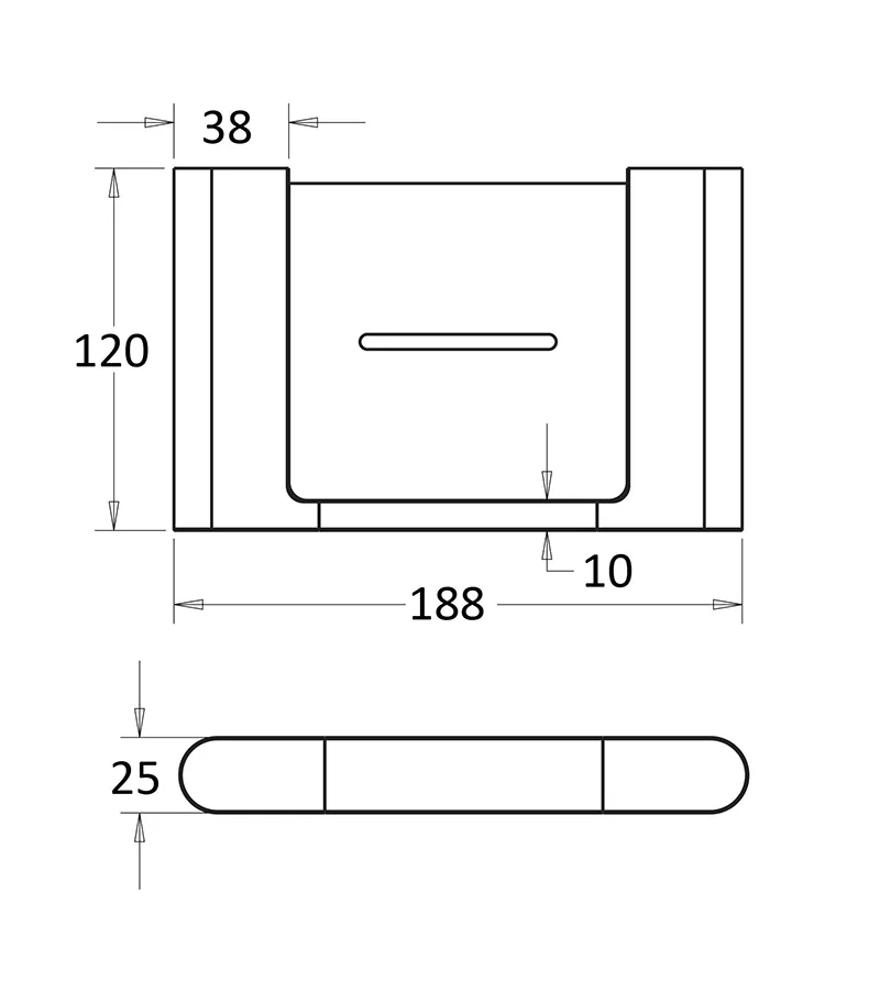Flores Metal Soap Holder - Specification