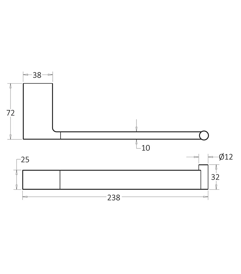 Ceram Towel Bar - Specification