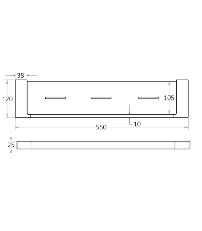 Ceram Metal Shelf - Specification