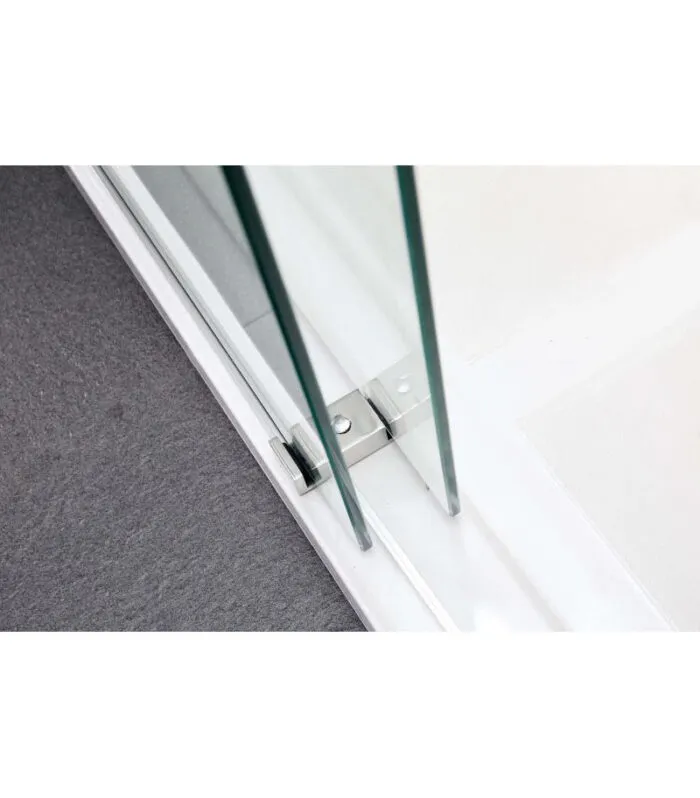 Chrome By-Passing Doors Frameless Wall To Wall Shower Screen