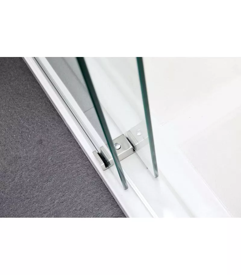 Chrome By-Passing Doors Frameless Wall To Wall Shower Screen