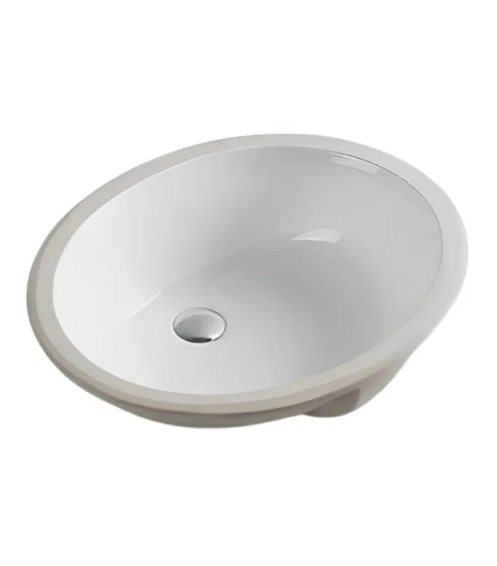 Elipps Oval Undermount Ceramic Basin 470x390x195mm