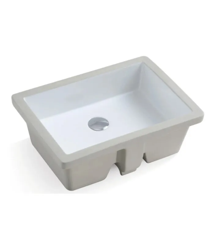 Crete Rectangle Undermount Ceramic Basin 435x310x170mm
