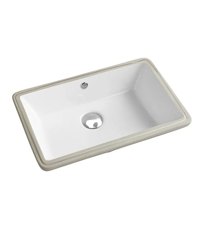Crete Rectangle Undermount Ceramic Basin 525x345x185mm