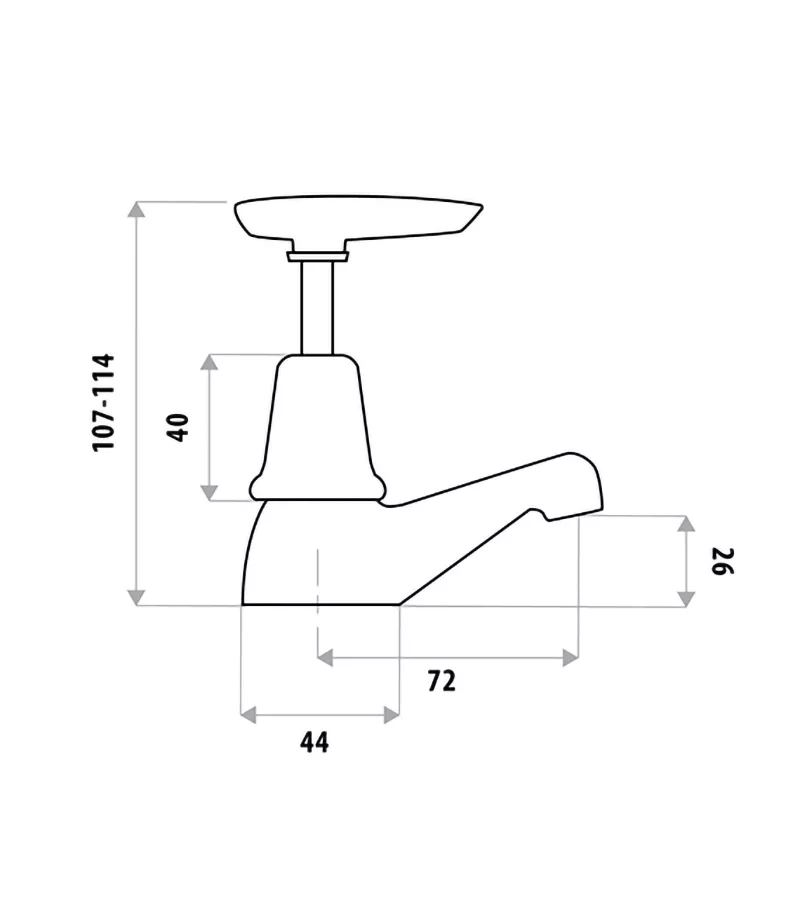 Specification For Kirra Lever Pillar Tap Set