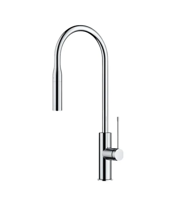 Aziz Brass Pull Out Sink Mixer - Chrome