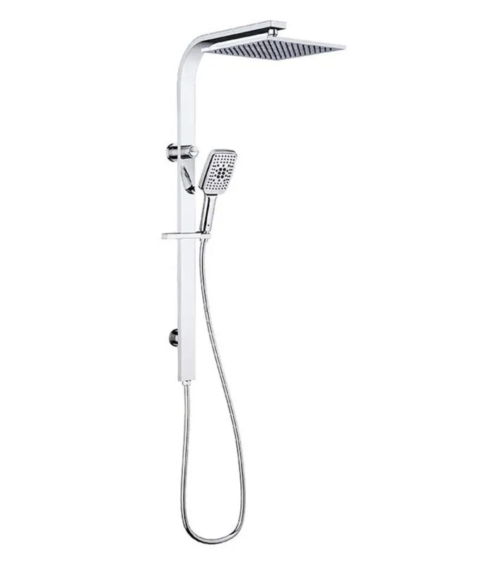 Sando Chrome Twin Shower Set With 6 Function Patent Hand shower