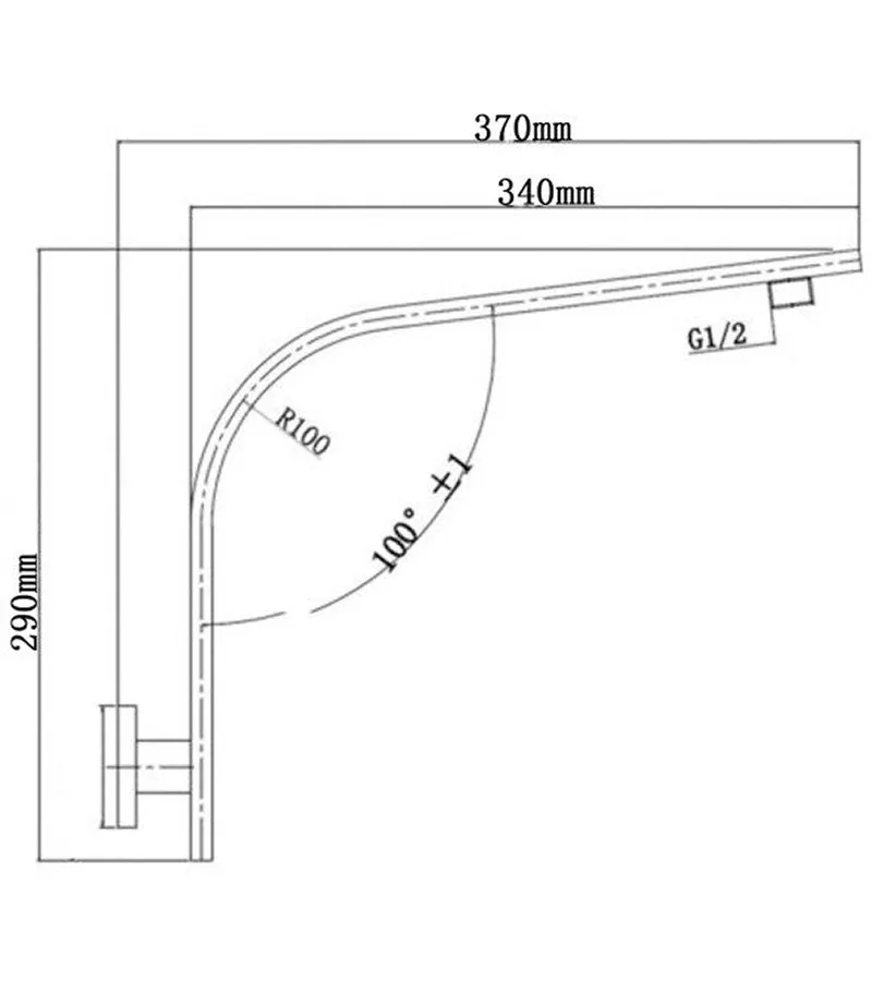Specification For Cavallo Gooseneck Shower Arm
