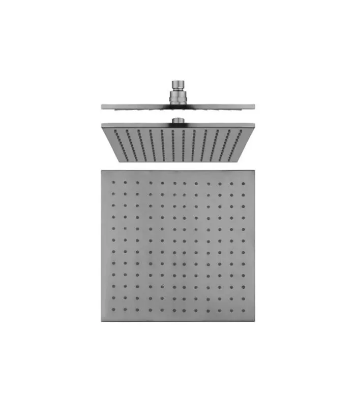 Cavallo 250mm Square Brushed Nickel Shower Head 8mm Thickness
