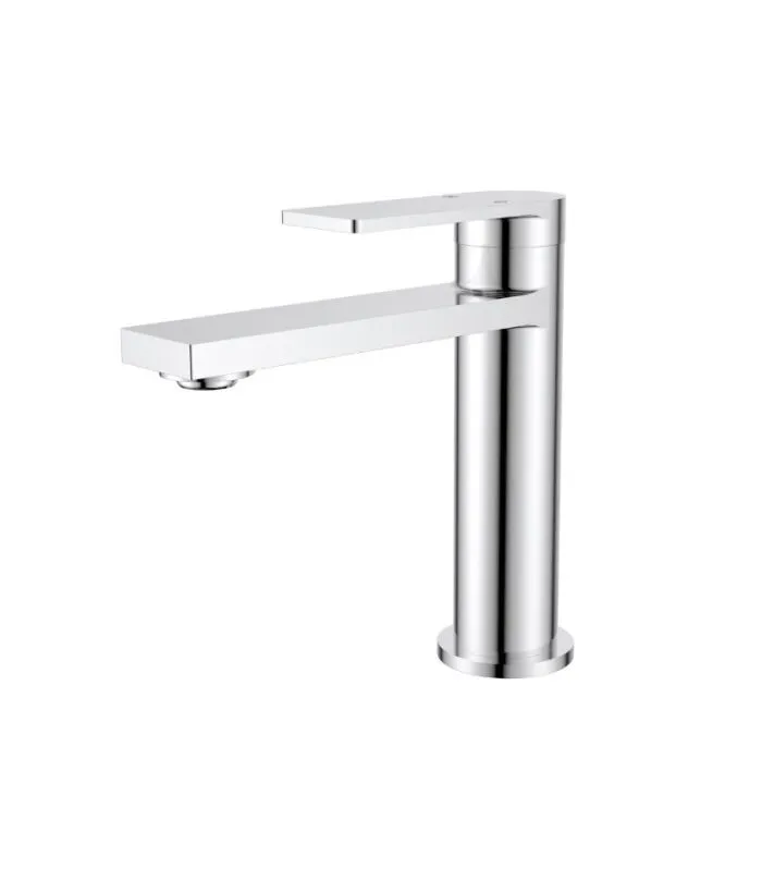 Ruki Brass Short Basin Mixer - Chrome