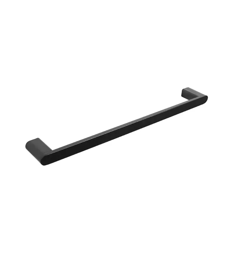 Huntingwood Stainless Steel Single Towel Rail - Matte Black