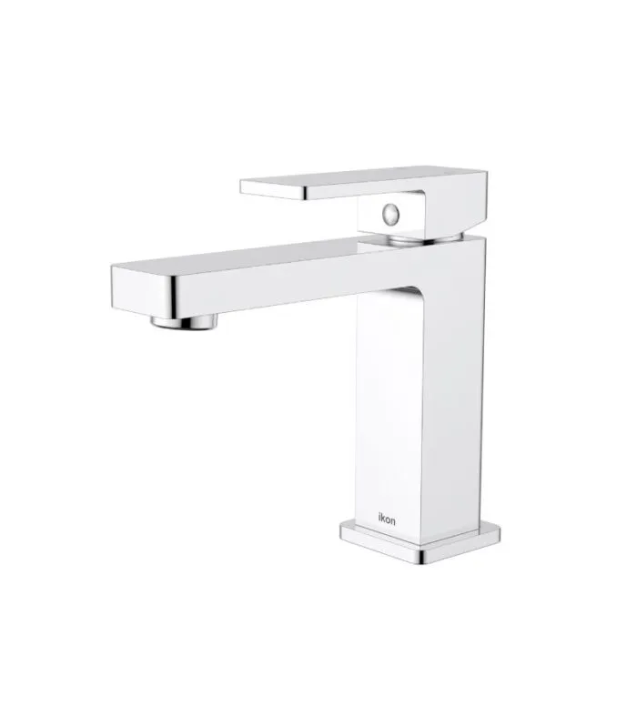 IKON Ceram Short Basin Mixer - Chrome