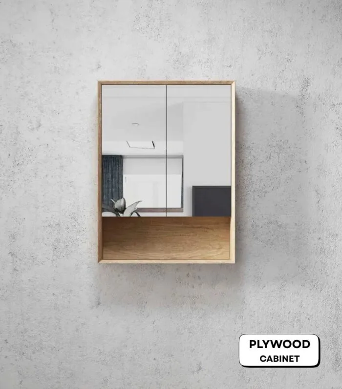 Byron 600x800mm Shaving Cabinet - Natural Oak