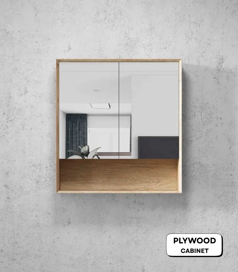 Byron 750x800mm Shaving Cabinet - Natural Oak
