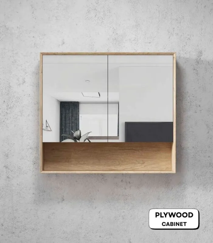 Byron 900x800mm Shaving Cabinet - Natural Oak