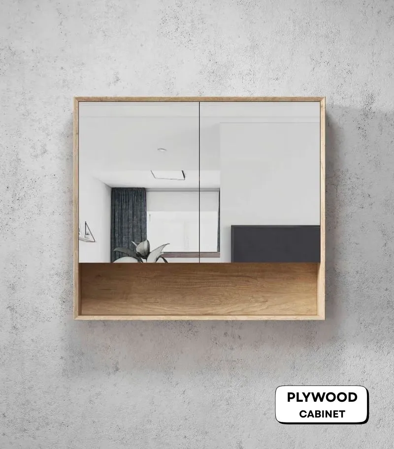 Byron 900x800mm Shaving Cabinet - Natural Oak