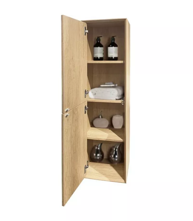 Byron Natural Oak Wall Hung Tallboy