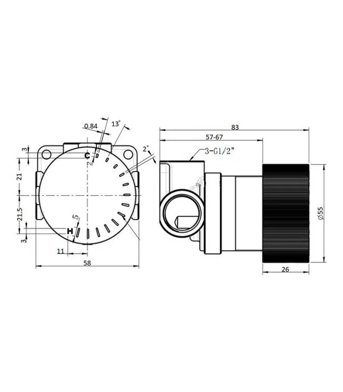 Specification For Qi Progressive Bath / Shower Mixer