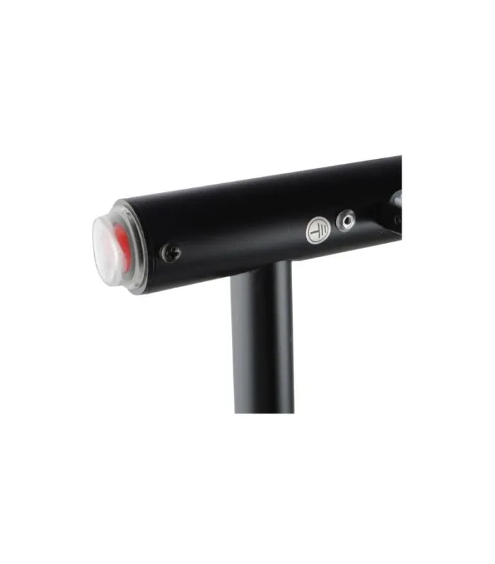 Aqua Round Matt Black Heated Towel Rack Bottom