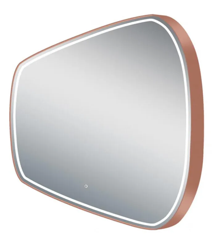 Reno 650mm x 1800mm Rose Gold Framed Oval LED Mirror