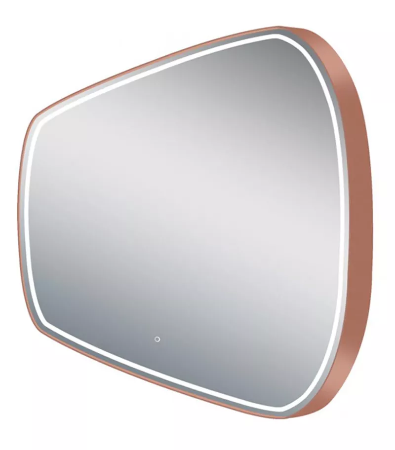 Reno 650mm x 1800mm Rose Gold Framed Oval LED Mirror