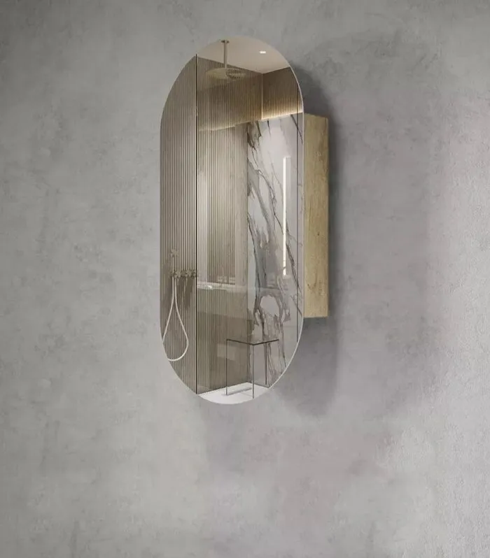 Noosa 450x900mm Shaving Cabinet - Natural Oak
