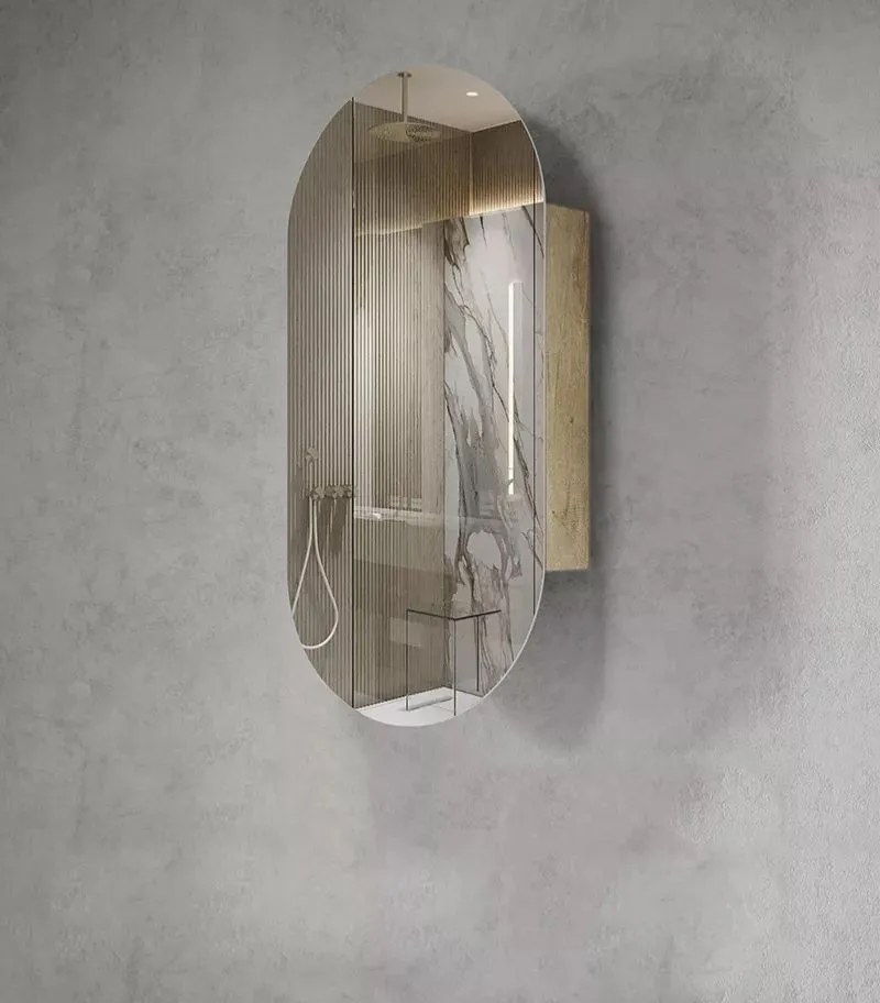 Noosa 450x900mm Shaving Cabinet - Natural Oak