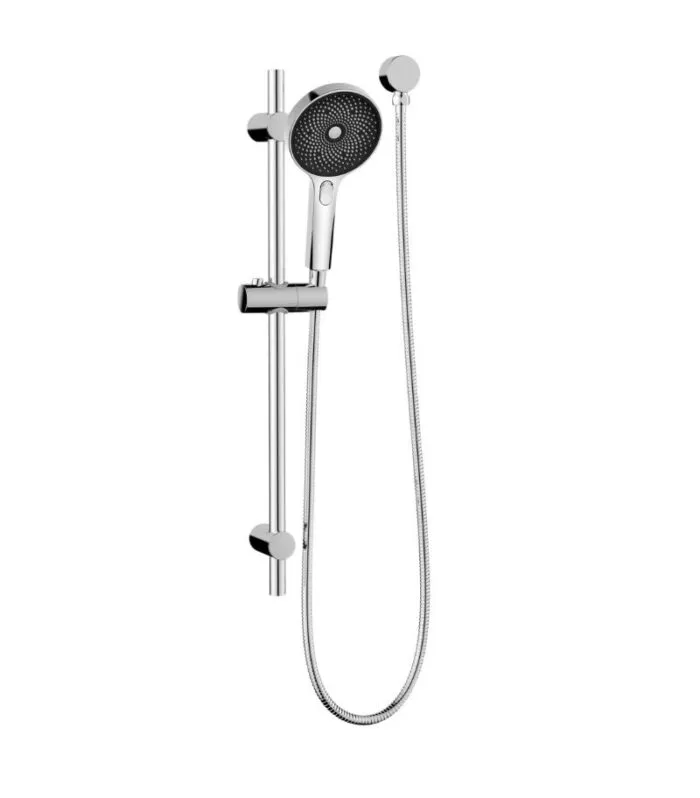 Gabe Chrome Round Hand Shower On Rail