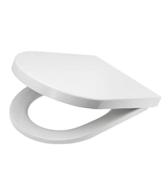 Deluso Gloss White Rimless Flush Wall Faced Toilet Suite