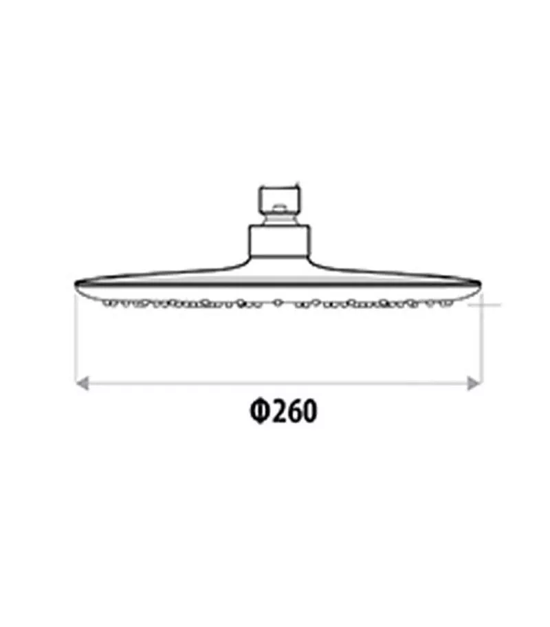 Specification For Loui Round Shower Head 260mm