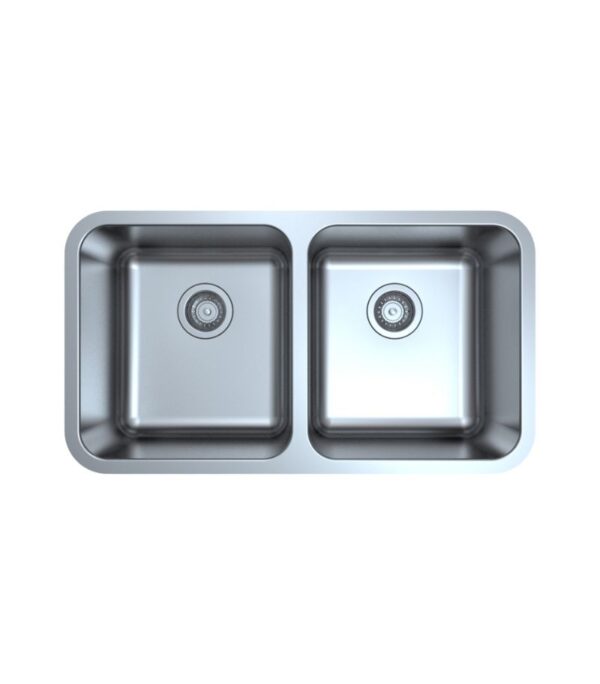 Otus 822x460x229mm Stainless Steel Double Bowl Sink