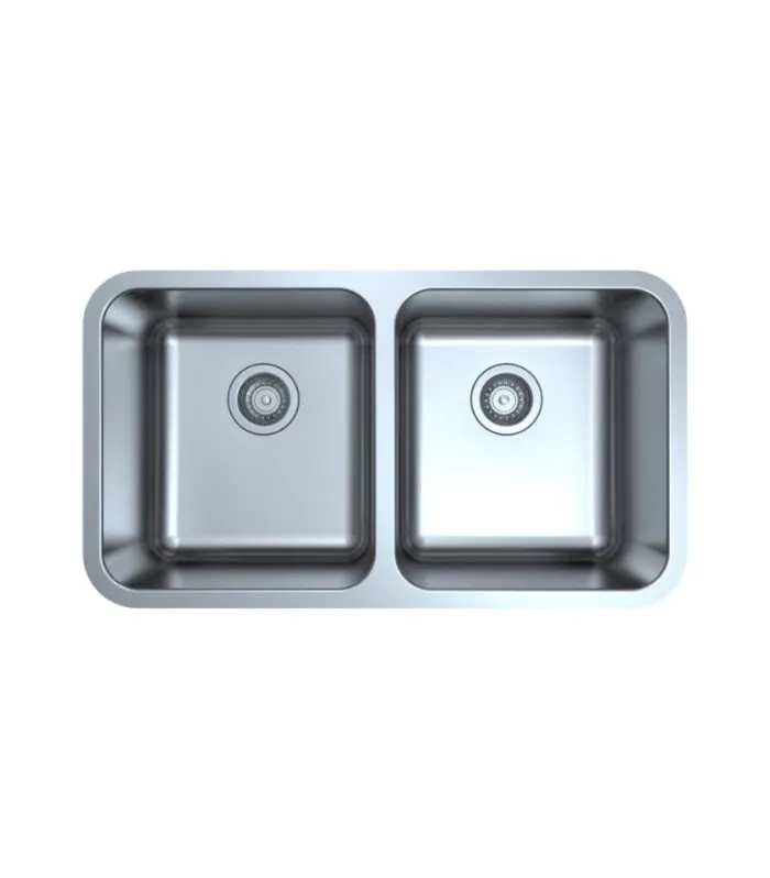 Otus 822x460x229mm Stainless Steel Double Bowl Sink