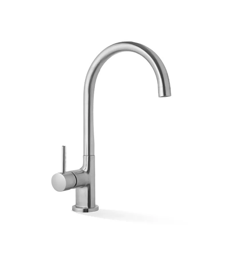 Elle Stainless Steel Gooseneck Sink Mixer