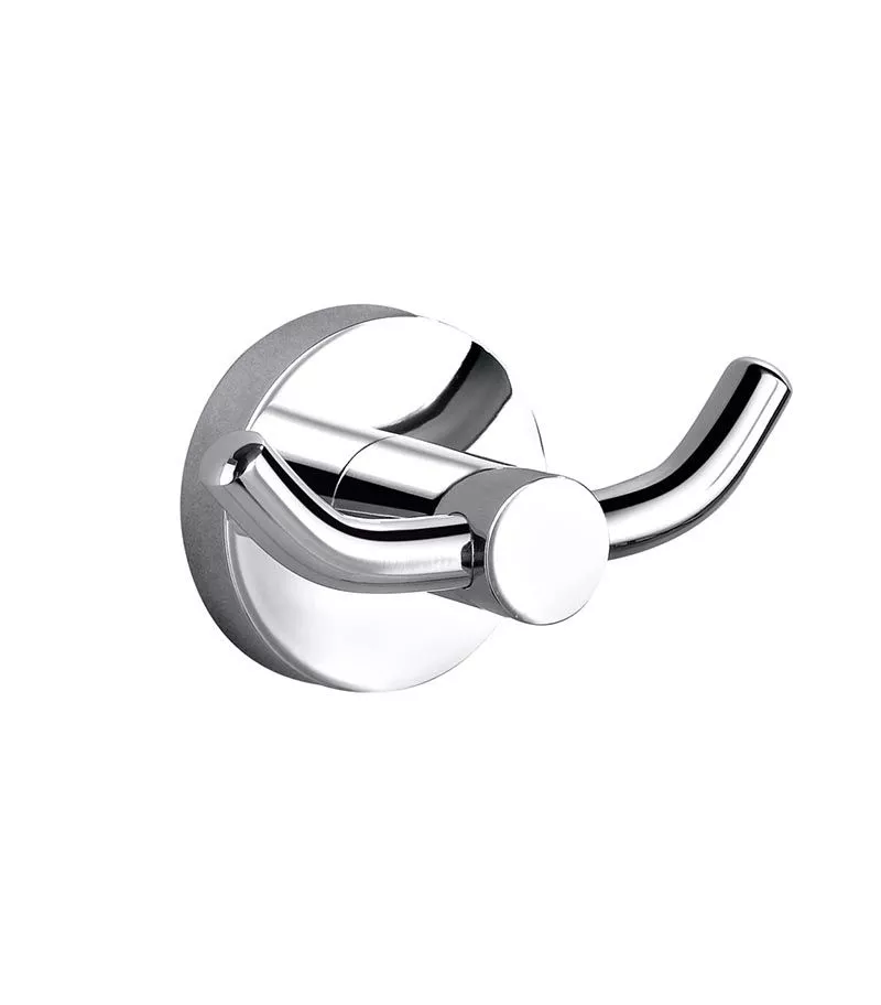 Otus Brass Double Robe Hook - Chome