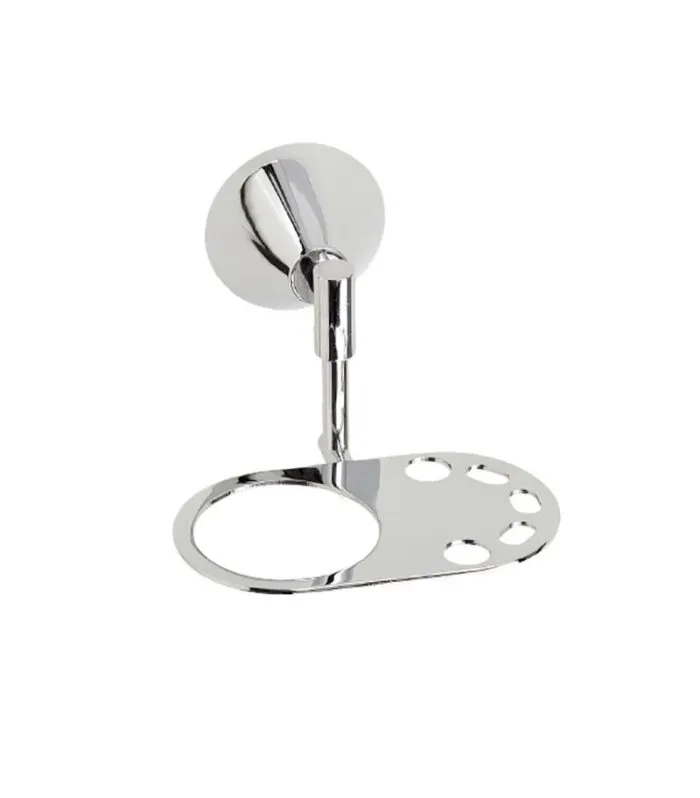 Kirra Chrome Toothbrush And Tumbler Holder