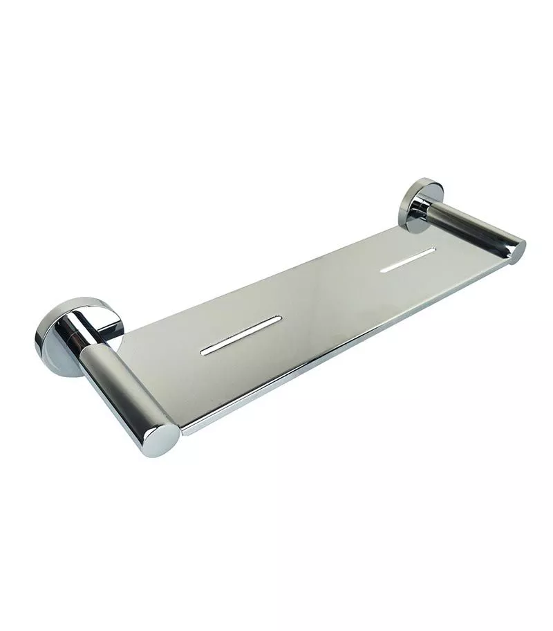 Otus Brass Metal Shelf - Chrome